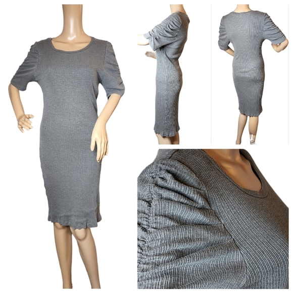 NWOT SUNDRY ribbed stretch Dress - Picture 1 of 15